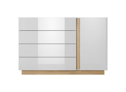 Chest of Drawers D4S ARCO White / White Gloss