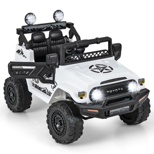 12V 7Ah Licencjonowany samochód elektryczny Toyota FJ Cruiser z pilotem - biały