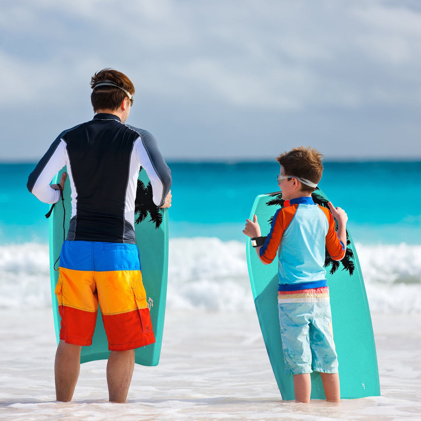 Lightweight Body Board Boogie Board with EPS Core XPE Deck HDPE Bottom-M