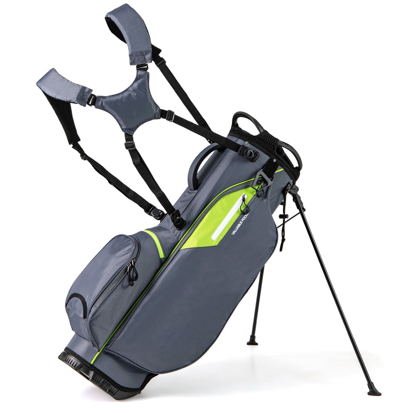 Lightweight Golf Stand Bag with 8 Way Top Dividers-Grey