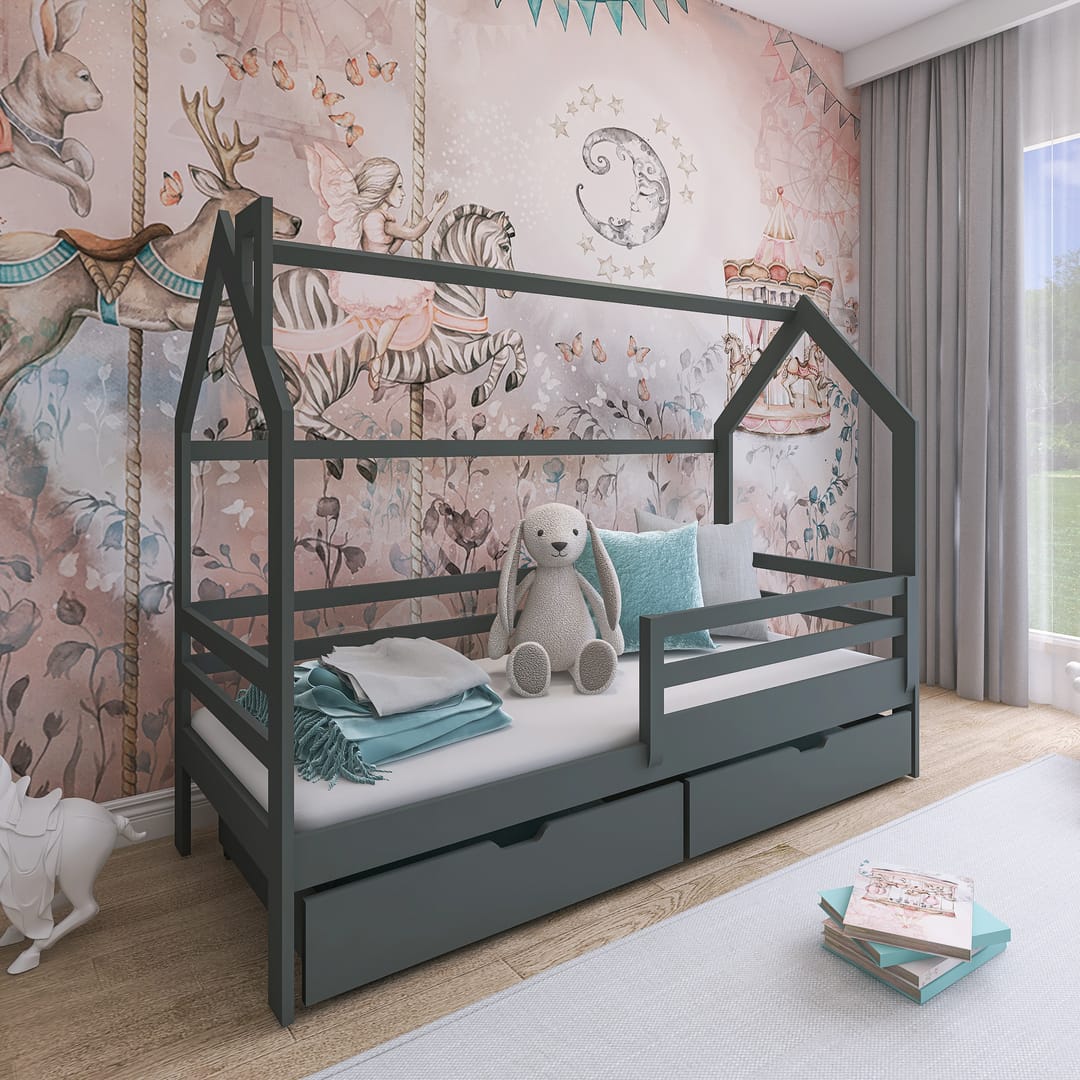 Wooden Single Bed Lila Bed With Storage