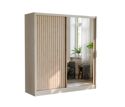 Cashmere Mirrored Sliding Door Wardrobe 203cm – WINDSOR