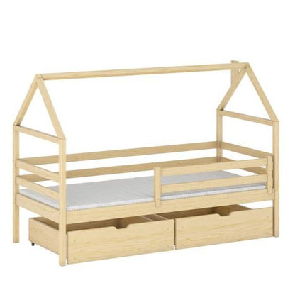 Wooden Single Bed Aaron With Storage