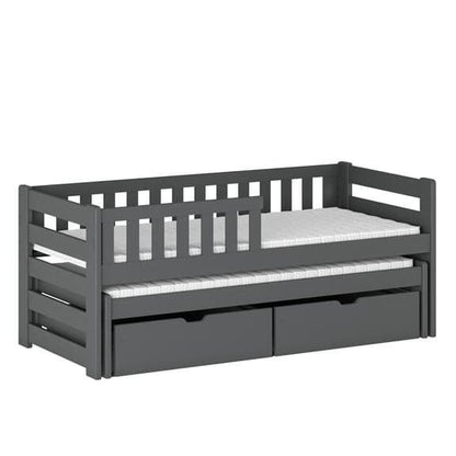 Wooden Double Bed Bolko With Trundle