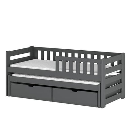 Wooden Double Bed Bolko With Trundle