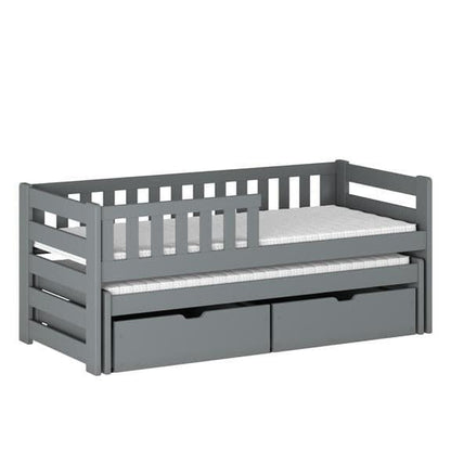 Wooden Double Bed Bolko With Trundle