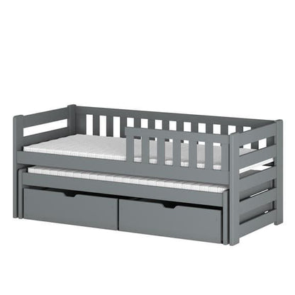 Wooden Double Bed Bolko With Trundle