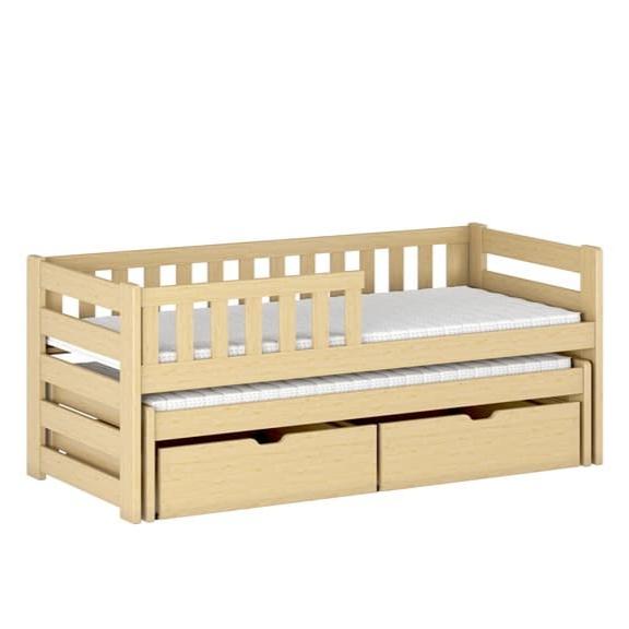 Wooden Double Bed Bolko With Trundle