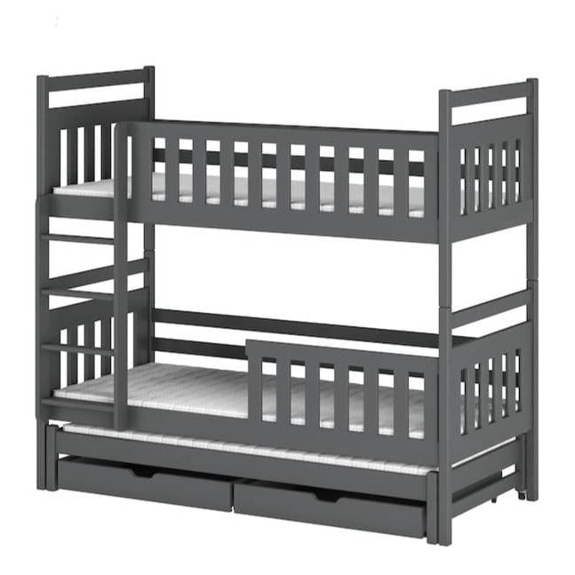 Worthing Klara Bunk Bed with Trundle and Storage