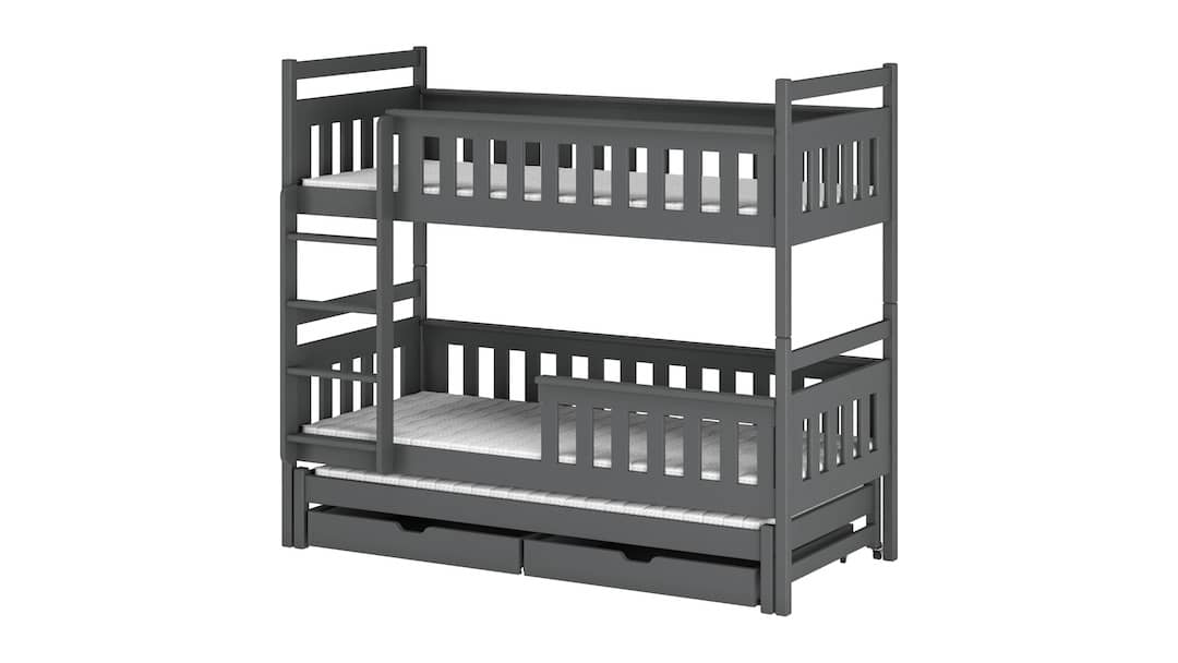 Cirencester Kors Bunk Bed with Trundle and Storage