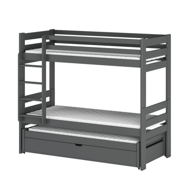 Lessi Bunk Bed with Trundle and Storage