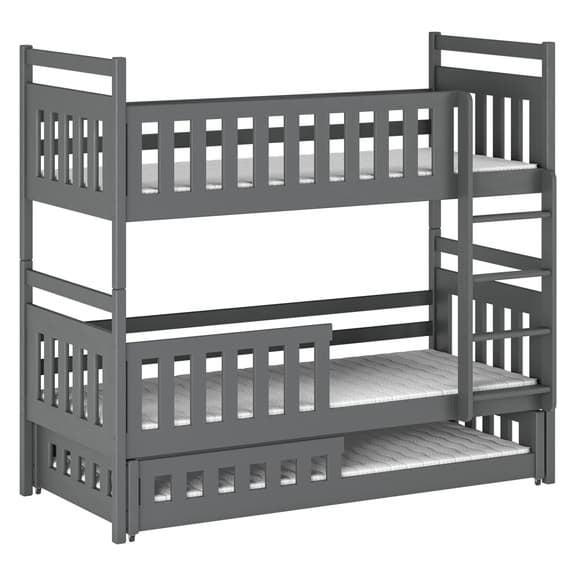 Wooden Bunk Bed Olivia With Trundle