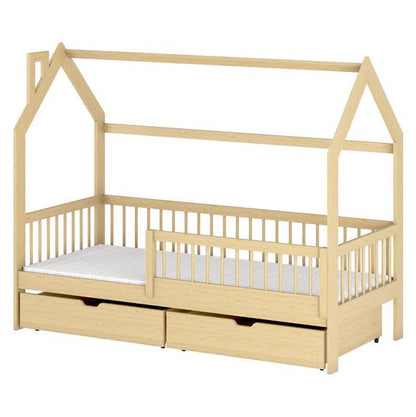 Wooden Single Bed Oskar With Storage