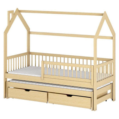 Uckfield Wooden Single Bed Papi With Trundle