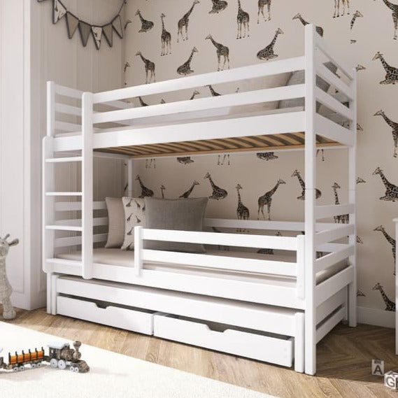 Luke Bunk Bed with Trundle and Storage