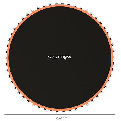 Mata zamienna do trampoliny SPORTNOW z narzędziem do naciągania sprężyn, 54 haki V, do trampoliny 10 stóp ze sprężynami 14 cm, pomarańczowy