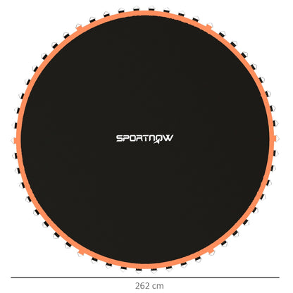 SPORTNOW Trampoline Replacement Mat with Spring Pull Tool, 54 V-Hooks, for 10ft Trampoline using 14cm Springs, Orange