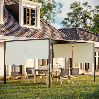 Outsunny 3 x 4m Outdoor Garden Pergola - Cream White