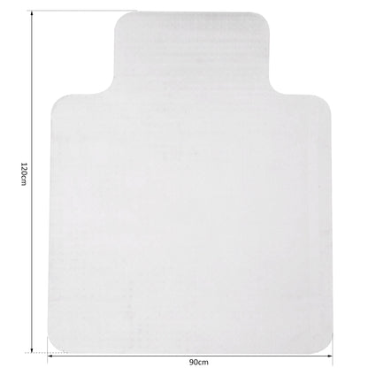 HOMCOM Office Carpet Protector Mata na krzesło Przezroczysta Kolczasta Antypoślizgowa Mata z Matą Matową