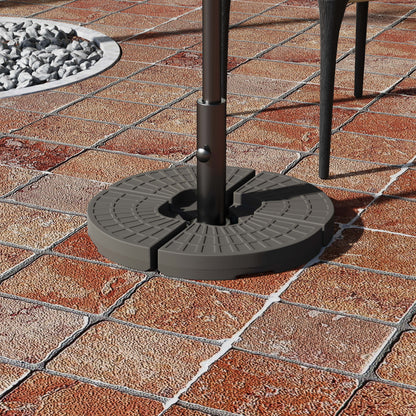 Outsunny Set of 4 Fillable Parasol Weights - 100kg