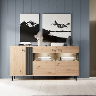 Madis Display Sideboard Cabinet 165cm