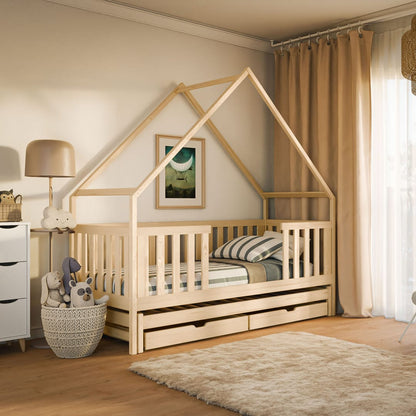 Wooden Single Bed Magic With Trundle