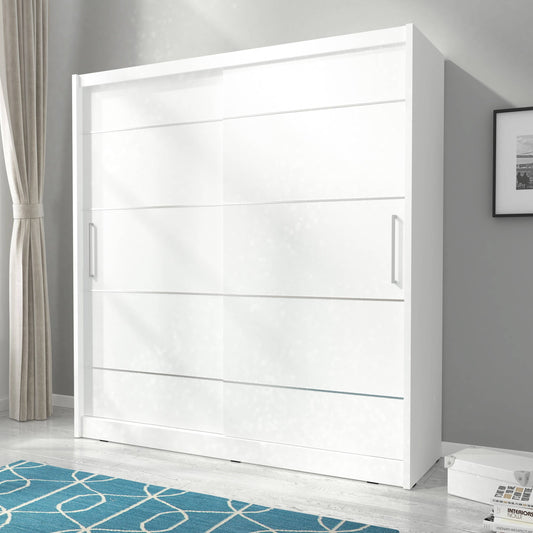 Maja Alu Sliding Door Wardrobe 200cm