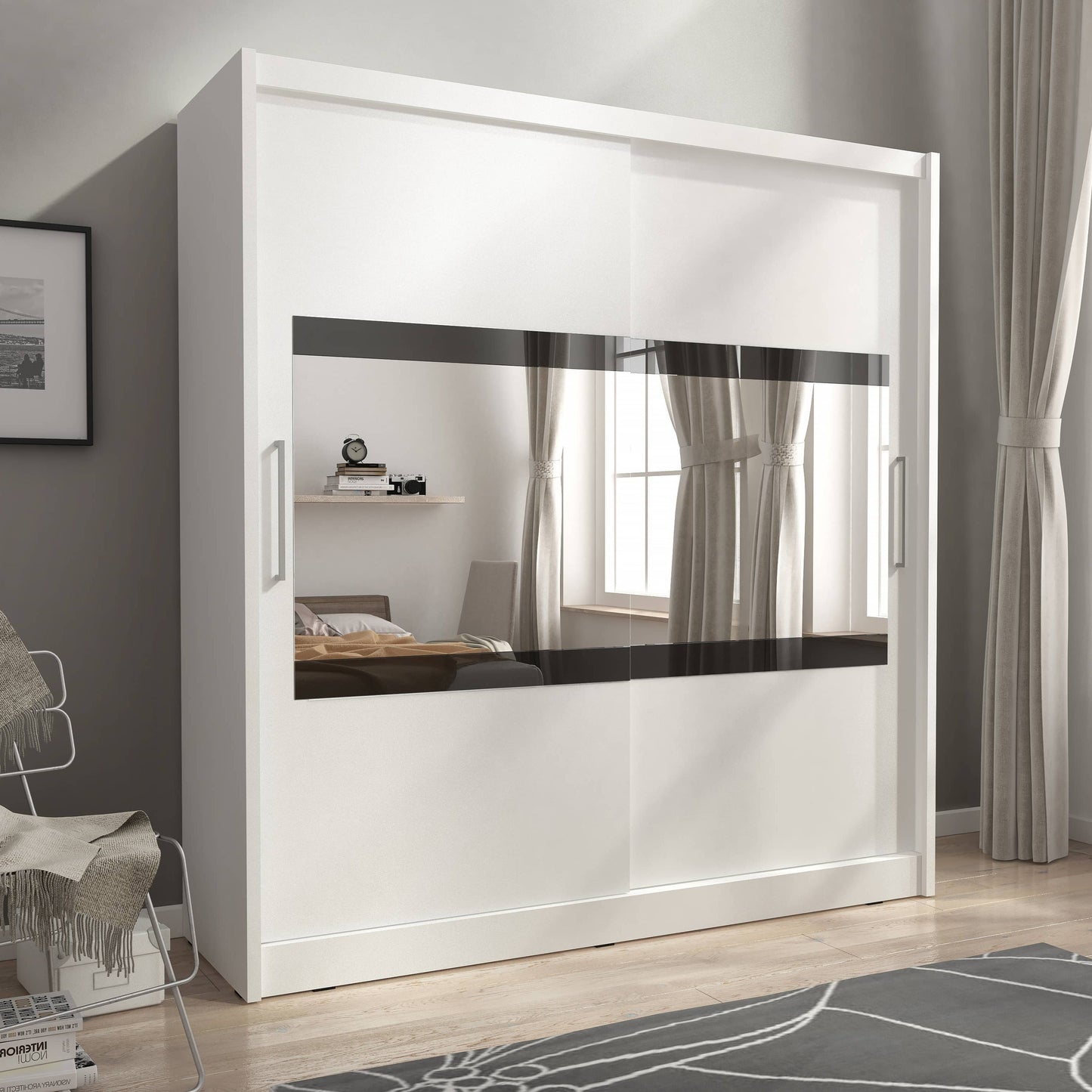 Maja IV Sliding Door Wardrobe 200cm