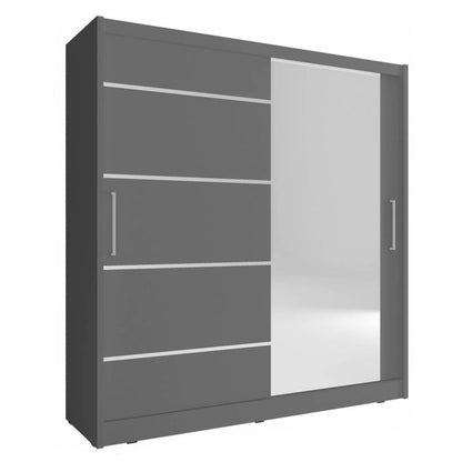 Maja I Alu Sliding Door Wardrobe 200cm