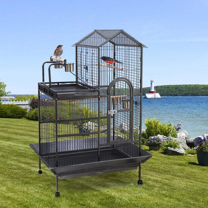 European-Style Luxury Large Metal Wire Bird Cage