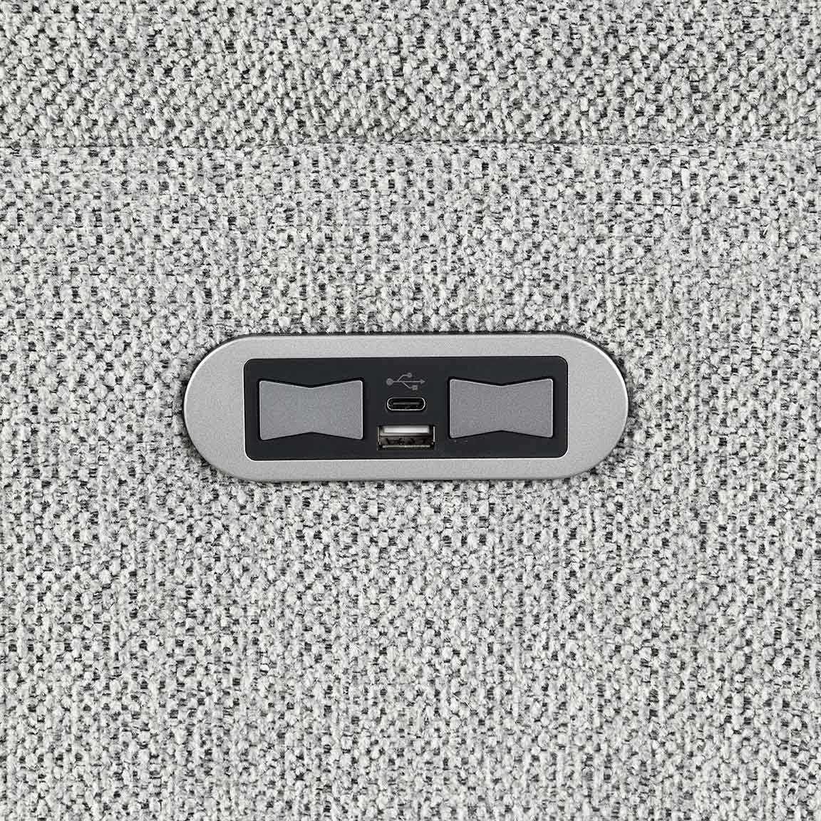Ashmoor 2 Seater Sofa Light Grey (Power Recliner)