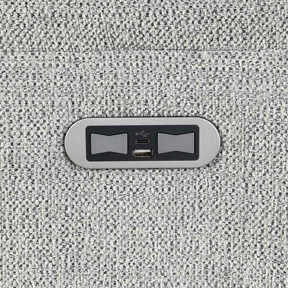 Ashmoor 3 Seater Sofa Light Grey (Power Recliner)