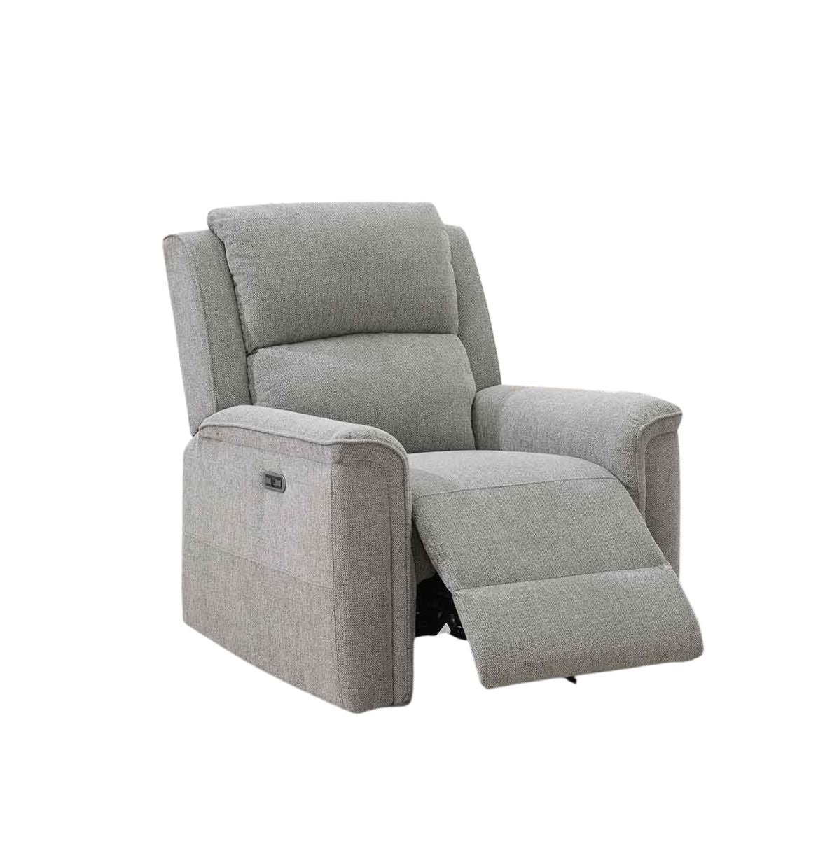 Ashmoor 3 Seater Sofa Light Grey (Power Recliner)