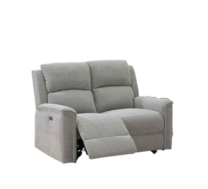 Ashmoor 2 Seater Sofa Light Grey (Power Recliner)