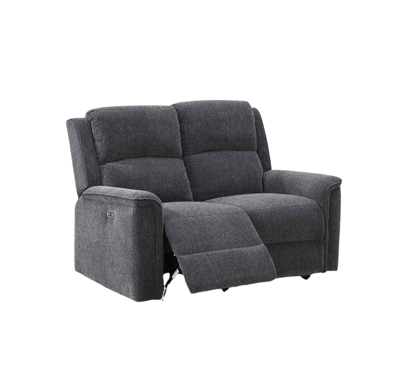 Ashmoor 3 Seater Sofa Dark Grey (Power Recliner)