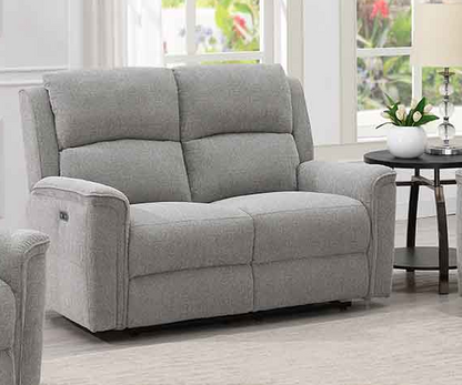 Ashmoor 2 Seater Sofa Light Grey (Power Recliner)