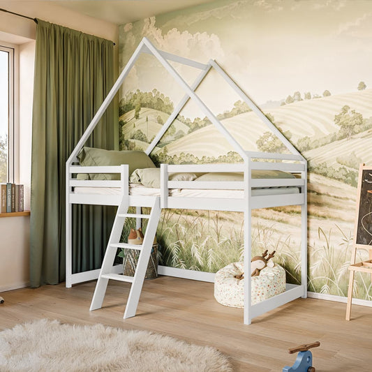 Nottingham Moon Wooden Loft Bed