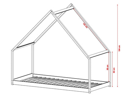 Malvern Wooden Single House Bed Moris