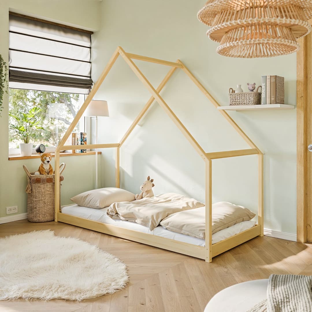 Oxfordshire Wooden Single House Bed Morris