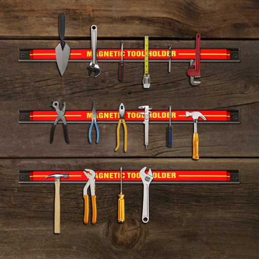 Set of 3 Magnetic Tool Holde with Strong Load Capacity and Mounting Screws