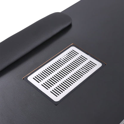 Complete Manicure Table Black 4 Trays & Lamp With Dust Collector
