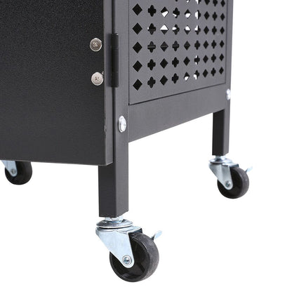 Complete Manicure Table Black 4 Trays & Lamp With Dust Collector