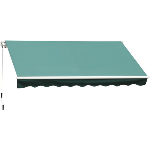 3.5x2.5 M Manual Retractable Awning - Green