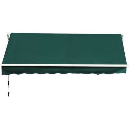 3.5x2.5 M Manual Retractable Awning - Green