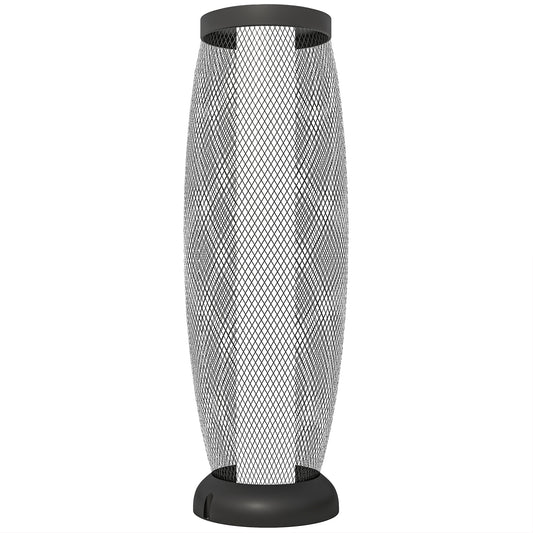 Lampa ogrodowa Outsunny Solar, 71,5 cm wysokości, metalowa lampa podłogowa, automatyczne włączanie/wyłączanie, lampa ogrodowa LED Solar z kloszem z metalowego drutu, IP44 do użytku na zewnątrz, na ganku, ścieżce, tarasie, w kolorze czarnym