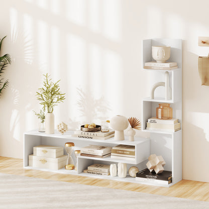Media Console Table Cube TV Stand for TVs up to 50 Inch-White