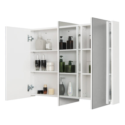 Frameless Bathroom Wall Mounted Medicine Cabinet with Mirror-White
