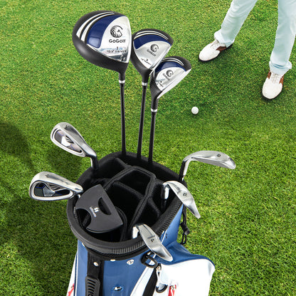 Men's Right Handed Complete Golf Clubs Set-Blue