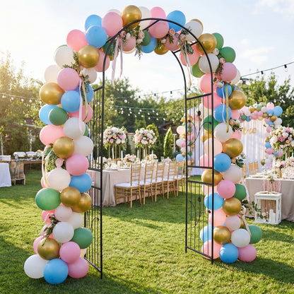 Metal Garden Arbor 103 x 49.5 x 223 CM Heavy-Duty Archway Decoration