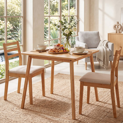 Mid Century Modern Kitchen Table for Dining Room Living Room or Apartment-Natural